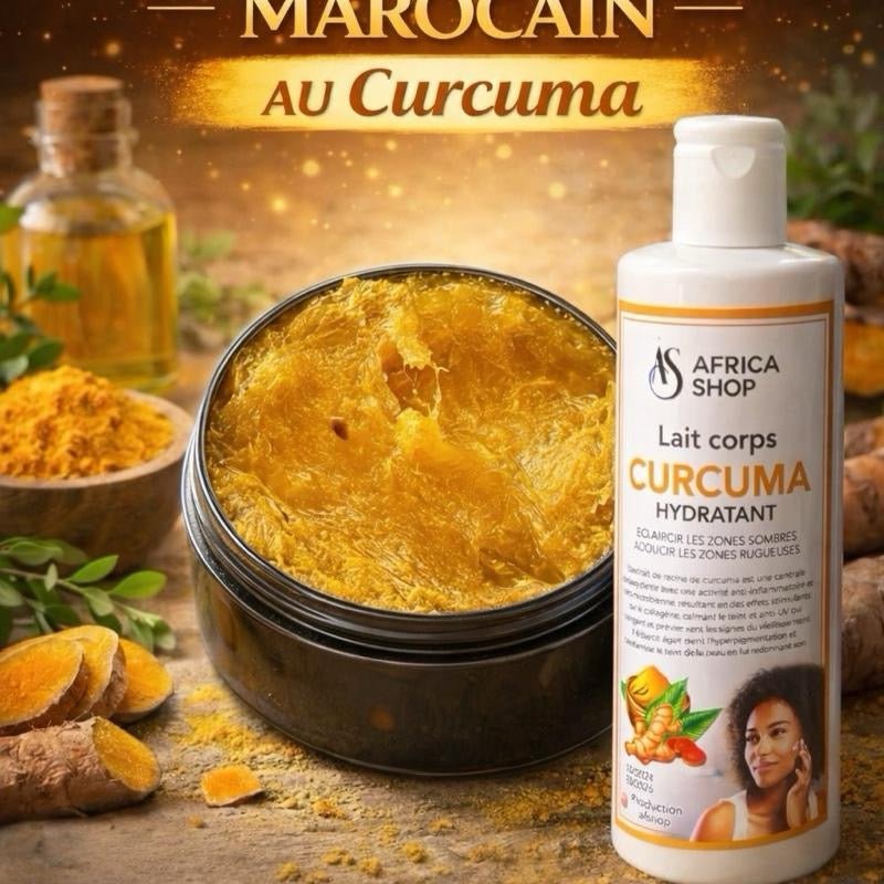 Kit Corps savon noir Curcuma - MK Cosmétiques Paris