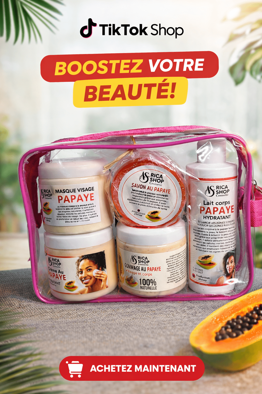 Mini game à la papaye - MK Cosmétiques Paris