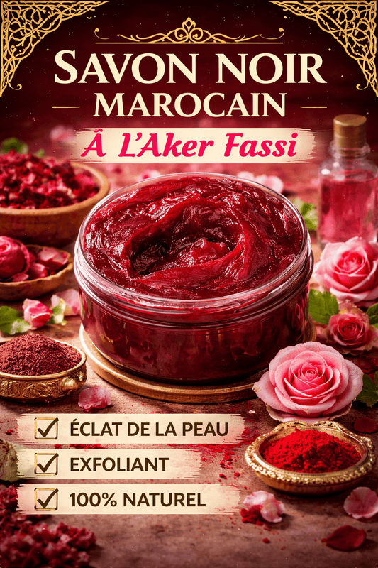 Savon Noir Marocain à l’Aker Fassi – Éclat & Douceur Naturelle - MK Cosmétiques Paris